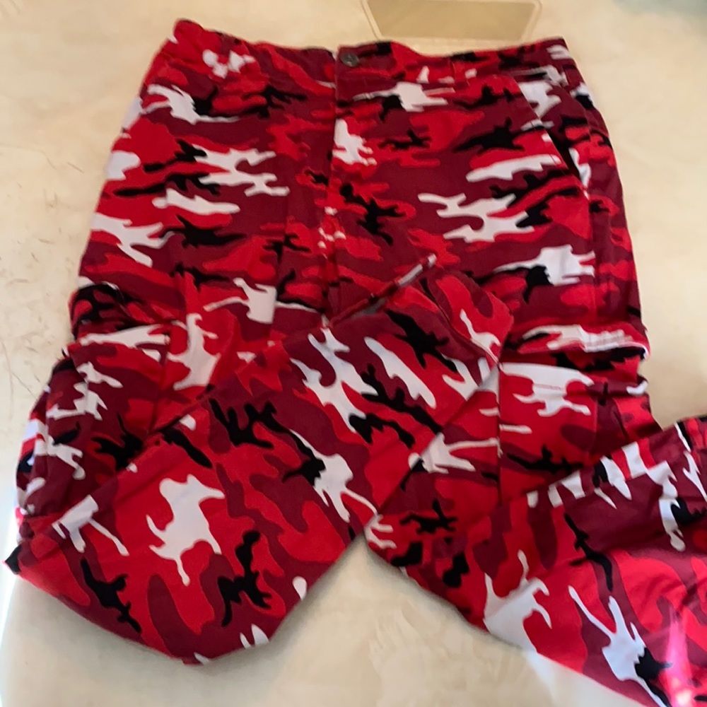 Red Cargo Pants